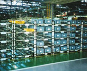 Étagères résistantes de tuyau de PE de stockage de système de défilement ligne par ligne de tuyau d'acier pour l'entrepôt électronique