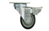 La roulette fixe industrielle à usage moyen de pivot roule le plat supérieur de 4 pouces